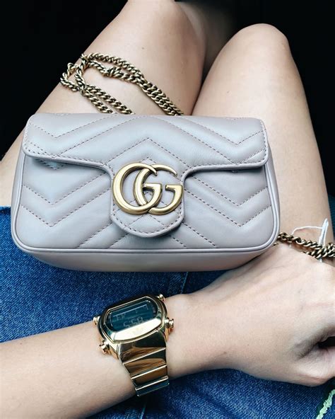 gucci marmont mini dimensions|Gucci Marmont mini bag price.